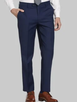 Big & Tall Pants|Big & Tall Suits-JOE Joseph Abboud Slim Fit Wool Blend Suit Pants Blue/Postman