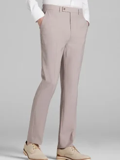 Dress Pants|3-piece Suits-Calvin Klein Slim Fit Wool Blend Suit Pants Pink