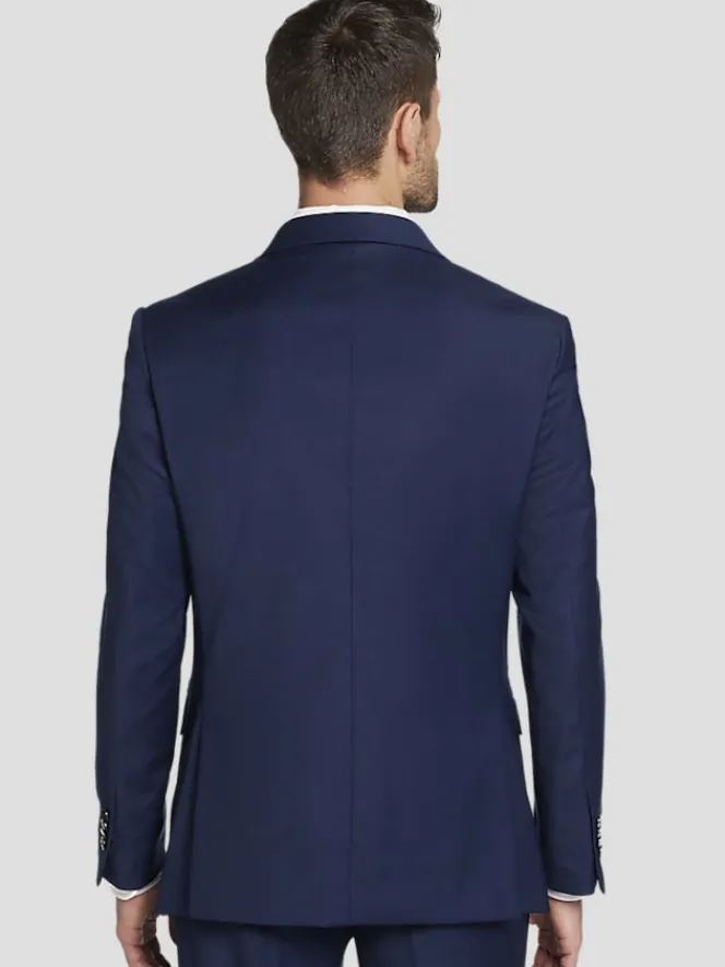 3-piece Suits|Suit Separates-JOE Joseph Abboud Slim Fit Wool Blend Suit Jacket Blue/Postman
