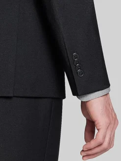 3-piece Suits|Suit Separates-JOE Joseph Abboud Slim Fit Wool Blend Suit Jacket Black Solid