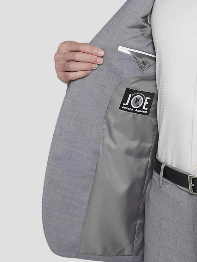 3-piece Suits|Suit Separates-JOE Joseph Abboud Slim Fit Wool Blend Suit Jacket Med Gray Solid