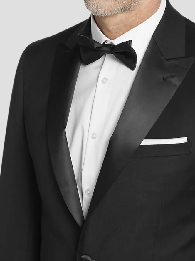 Tuxedos|Big & Tall Tuxedos-Calvin Klein Slim Fit Wool Blend Tuxedo Jacket Formal