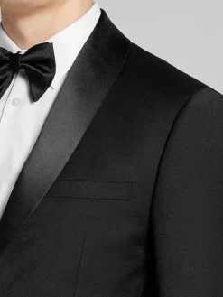 Tuxedos|Big & Tall Tuxedos-Calvin Klein Slim Fit Wool Shawl Lapel Tuxedo Jacket Formal