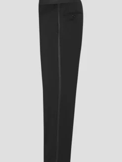 Tuxedos|Big & Tall Tuxedos-BLACK by Vera Wang Slim Fit Wool Tuxedo Pants Black Formal