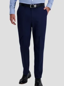 Dress Pants|3-piece Suits-Haggar Smart Wash&reg; Repreve&reg; Classic Fit Suit Pant Black Solid