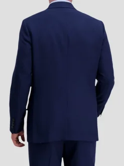 3-piece Suits|Suit Separates-Haggar Smart Wash&reg; Repreve&reg; Classic Fit Suit Jacket Navy Solid