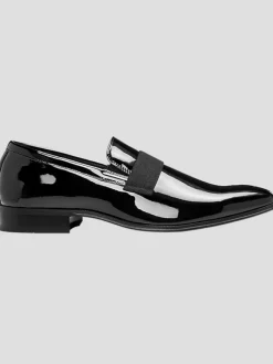 Dress & Formal Shoes|Loafers & Slip-ons-Joseph Abboud Soiree Patent Leather Slip-on Shoes Formal