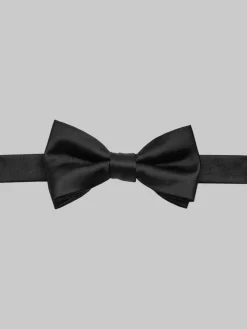 Formal Accessories|Bow Ties-Egara Solid Formal Pre-Tied Bow Tie Aqua