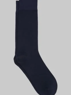 Socks-Egara Solid King Socks, 1-pair Black