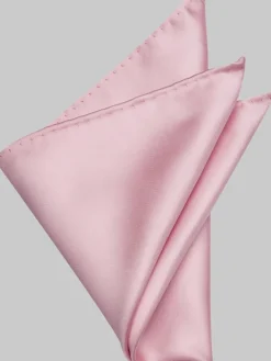 Formal Accessories|Pocket Squares-Egara Solid Pocket Square Black