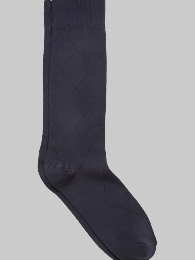 Formal Accessories|Socks-Pronto Uomo Solid Tuxedo Lux Socks, 1-pair Black