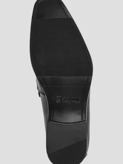 Dress & Formal Shoes|Loafers & Slip-ons-Stacy Adams Spratley Moc Toe Saddle Loafers Black