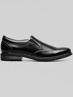 Loafers & Slip-ons|Dress & Formal Shoes-Nunn Bush Stark Moc Toe Shoes Black