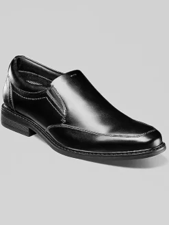 Loafers & Slip-ons|Dress & Formal Shoes-Nunn Bush Stark Moc Toe Shoes Black