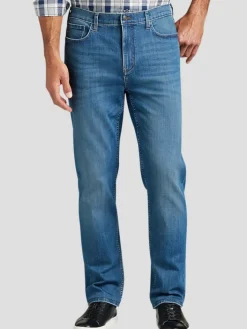 Big & Tall Jeans|Casual Shop-Joseph Abboud Straight Fit Comfort Stretch Jeans Black