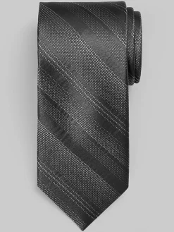 Ties-Awearness Kenneth Cole Stripe Tie Black