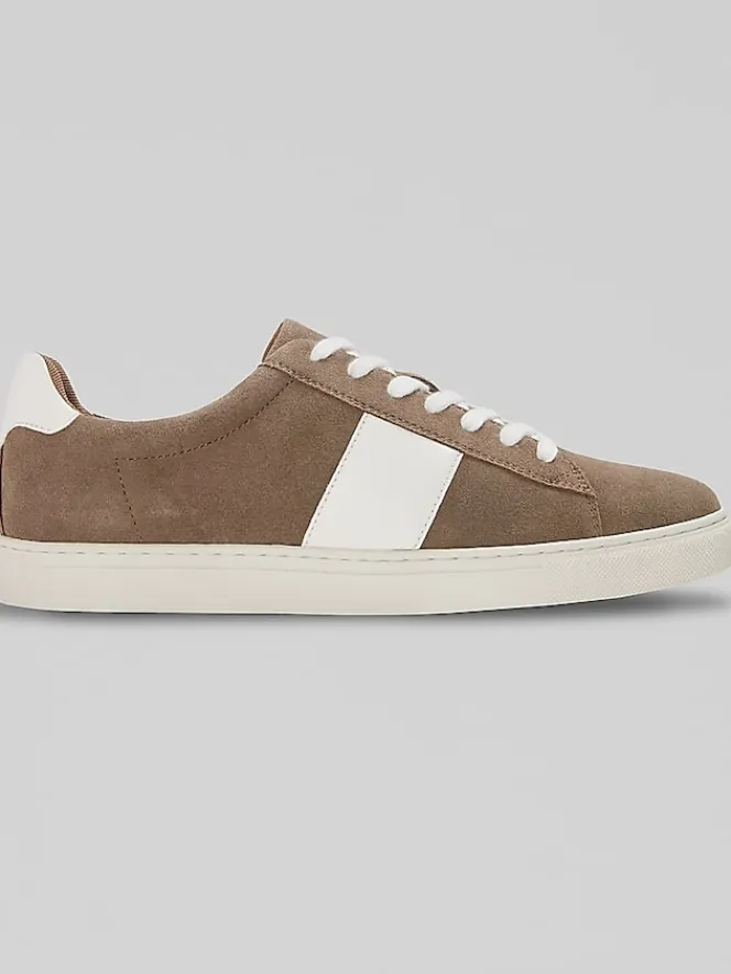 Sneakers|Casual Shoes-Joseph Abboud Suede Sneakers Dark Taupe