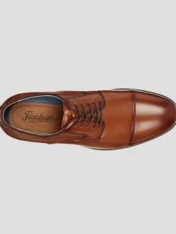 Dress & Formal Shoes|Oxfords-Florsheim Surge Leather Cap Toe Oxfords Black