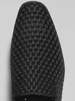 Dress & Formal Shoes-Stacy Adams Swenson Weave Smoking Shoes Black