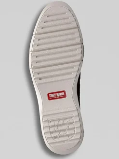 Casual Shoes|Casual Shoes-Stacy Adams Sync Plain Toe Elastic Lace Shoes Black