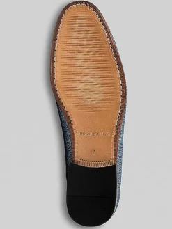 Loafers & Slip-ons-Donald Pliner Ted Moc Toe Bit Loafers Blue