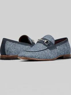 Loafers & Slip-ons-Donald Pliner Ted Moc Toe Bit Loafers Blue