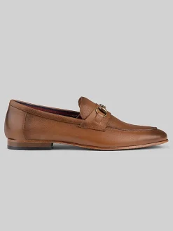 Loafers & Slip-ons-Donald Pliner Ted Moc Toe Bit Loafers Saddle