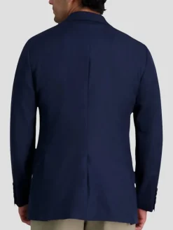 Big & Tall Sport Coats|Blazers-Haggar The Active Series&trade; Tailored Fit Stretch Blazer Black Solid