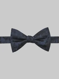 Bow Ties-Awearness Kenneth Cole Tonal Floral Pre-Tied Bow Tie Black