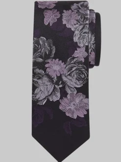 Ties-Egara Tonal Floral Tie Gold