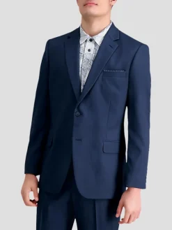 3-piece Suits|Suit Separates-Haggar Travel Performance Tailored Fit Suit Jacket Black Solid