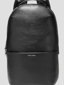 Travel & Luggage-Cole Haan Triboro Leather Backpack Black