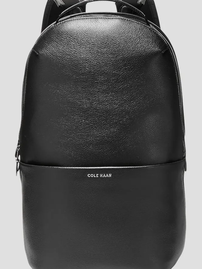 Travel & Luggage-Cole Haan Triboro Leather Backpack Black