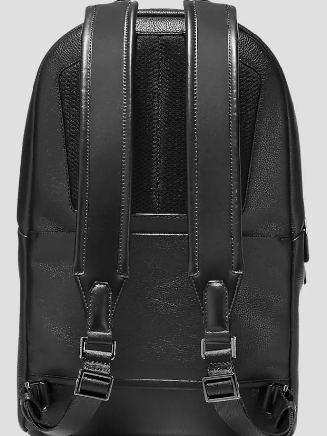 Travel & Luggage-Cole Haan Triboro Leather Backpack Black