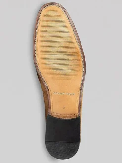 Loafers & Slip-ons|Dress & Formal Shoes-Donald Pliner Tristan Suede Moc Toe Loafers Taupe