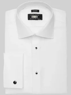 Dress Shirts|Big & Tall Dress Shirts-Joseph Abboud Tuxedo Formal Shirt Tuxedo White
