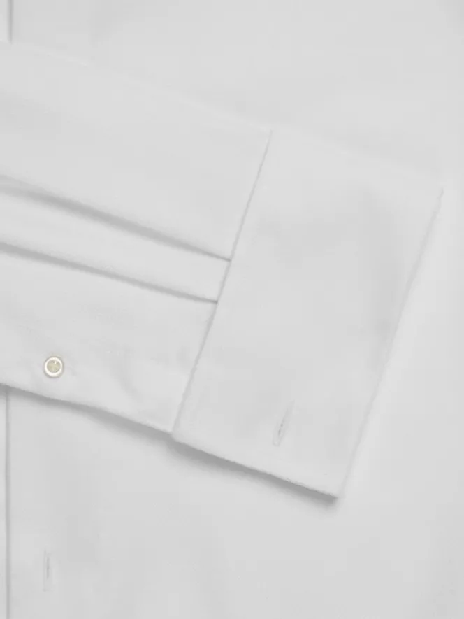 Dress Shirts|Big & Tall Dress Shirts-Joseph Abboud Tuxedo Formal Shirt Tuxedo White