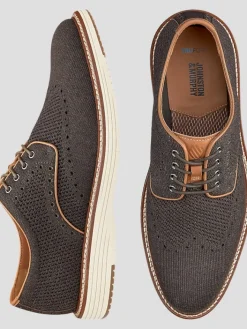 Oxfords|Casual Shoes-Johnston &Amp; Murphy Upton Knit Wingtip Oxfords Brown