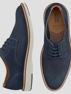 Casual Shoes|Casual Shoes-Johnston &Amp; Murphy Upton Nubuck Plain Toe Oxfords Navy