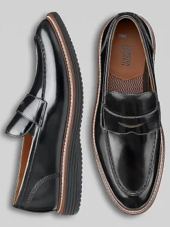 Loafers & Slip-ons|Casual Shoes-Johnston &Amp; Murphy Upton Penny Loafers Black