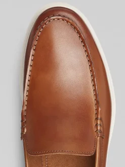Loafers & Slip-ons-Joseph Abboud Venetian Loafers Cognac