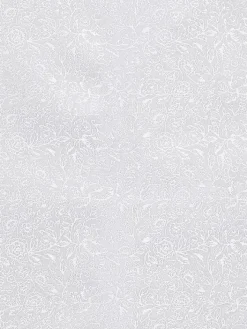 Formal Accessories|Pocket Squares-Joseph Abboud Vine Floral Tonal Pocket Square White