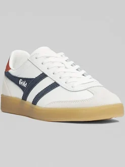 Sneakers|Casual Shoes-Gola Viper T-Toe Gum Bottom Sneakers White