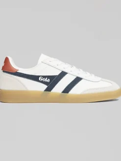 Sneakers|Casual Shoes-Gola Viper T-Toe Gum Bottom Sneakers White