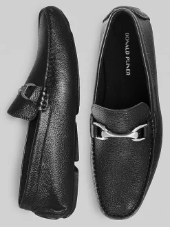 Loafers & Slip-ons-Donald Pliner Vitalitc Moc Toe Bit Loafers Black