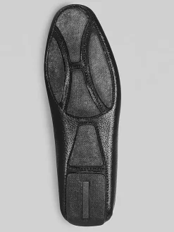 Loafers & Slip-ons-Donald Pliner Vitalitc Moc Toe Bit Loafers Black