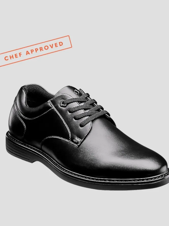 Casual Shoes|Casual Shoes-Nunn Bush Wade Work Plain Toe Oxfords Black