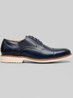 Dress & Formal Shoes-Stacy Adams Wesbridge Cap Toe Lace-Up Shoes Black