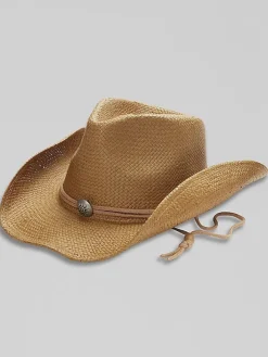 Hats-Biltmore Western Shapeable Cowboy Hat with Chin Cord Black