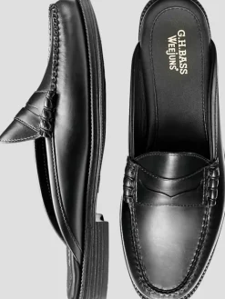 Loafers & Slip-ons|Casual Shoes-G.H.BASS Winston Mule Easy Weejuns&reg; Moc Toe Loafers Black